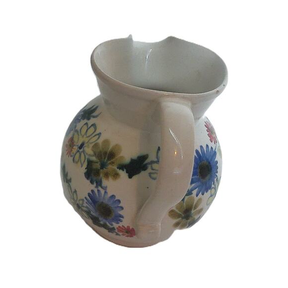 Vintage Rye Pottery England Floral Creamer Pitcher READ - Picture 5 of 6